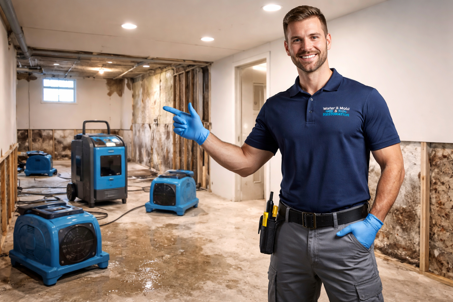 Basement water damage and mold removal team serving Syracuse, NY